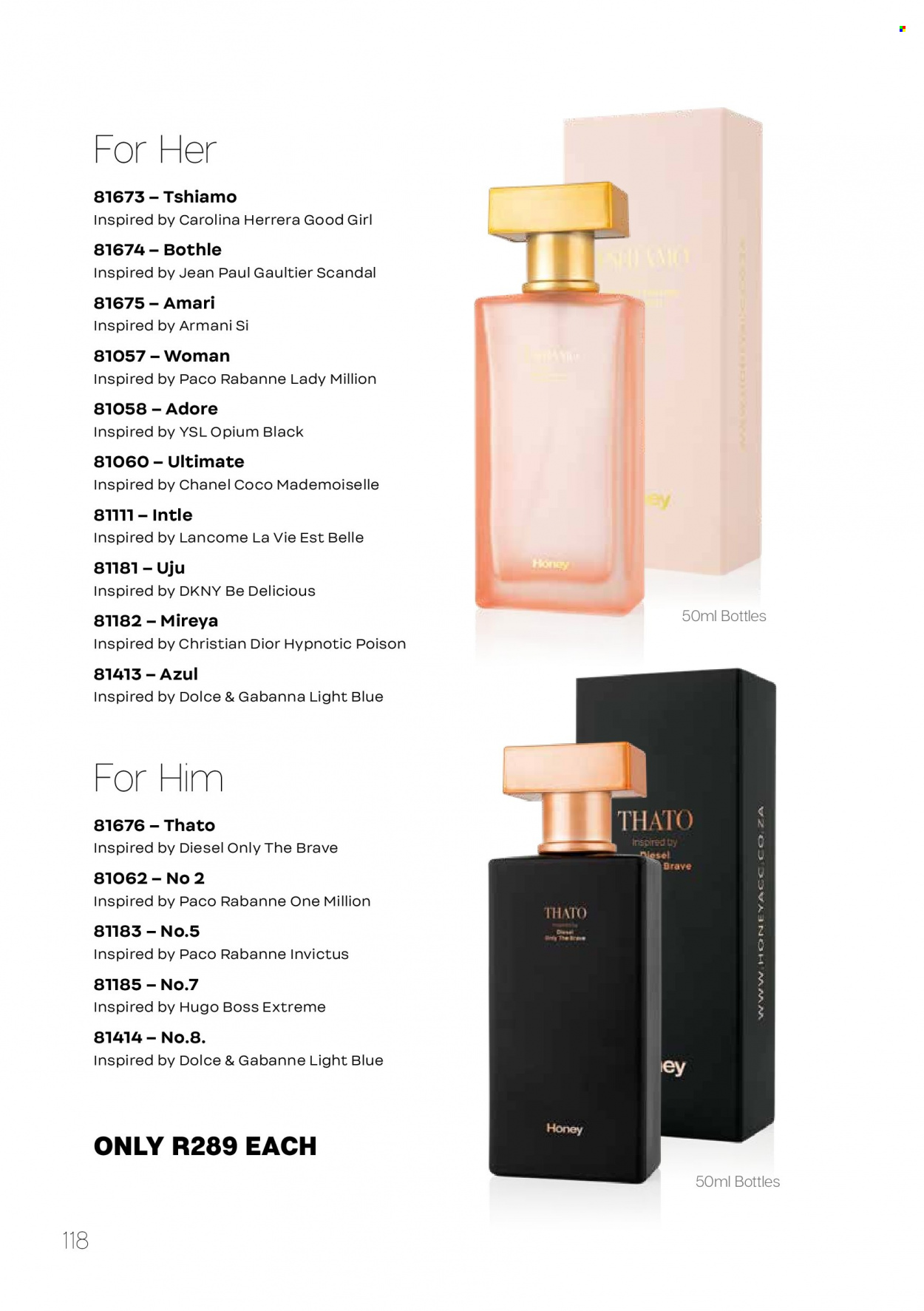Honey specials. Page 120