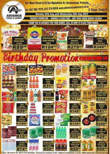 Advance Cash & Carry catalogue  - 28/08/2023 - 30/08/2023.