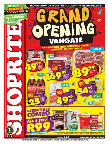 Shoprite catalogue  - 28/08/2023 - 10/09/2023.