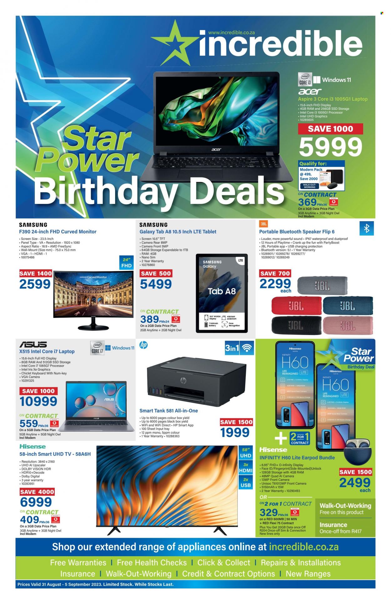 Incredible Connection specials - 31/08/2023 - 05/09/2023. Page 1