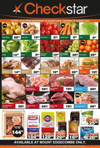 Checkstar catalogue  - 30/08/2023 - 31/08/2023.