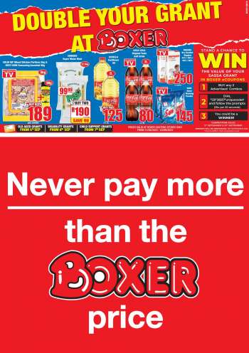 Boxer catalogue  - 31/08/2023 - 03/09/2023.