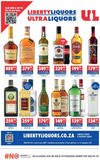 Liberty Liquors catalogue  - 01/09/2023 - 15/09/2023.