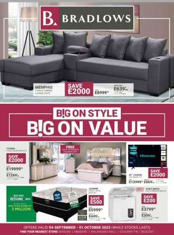 Bradlows catalogue  - 04/09/2023 - 01/10/2023.