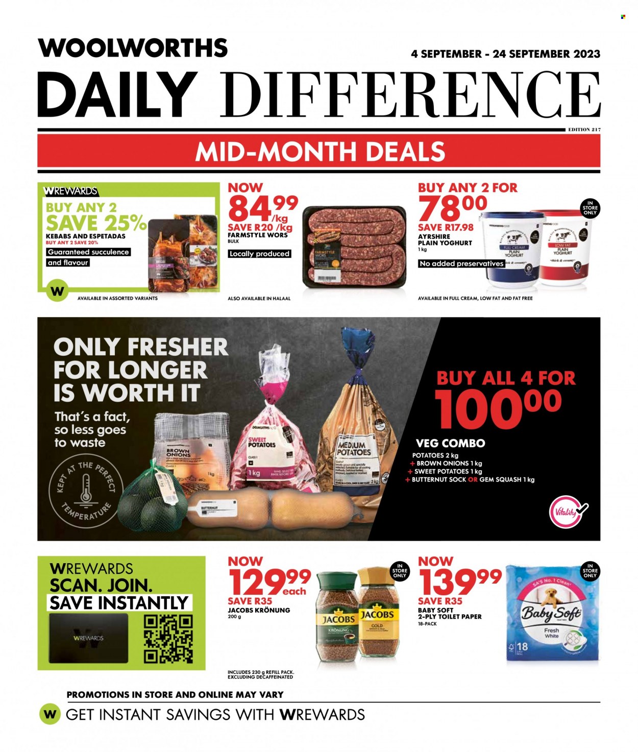 Woolworths specials - 04/09/2023 - 24/09/2023. Page 1