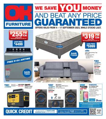 OK Furniture catalogue  - 04/09/2023 - 17/09/2023.
