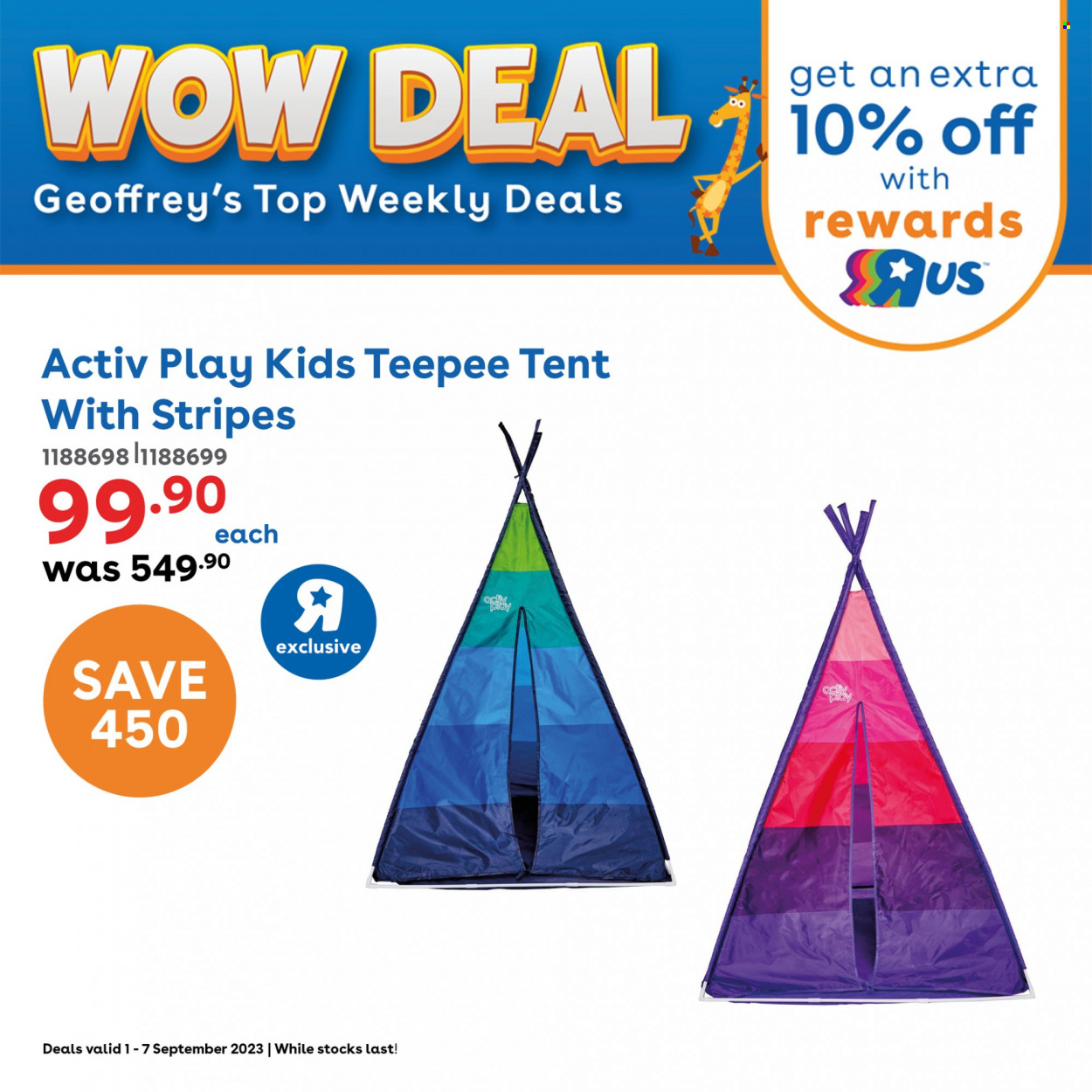 Toys R Us specials - 01/09/2023 - 07/09/2023. Page 7