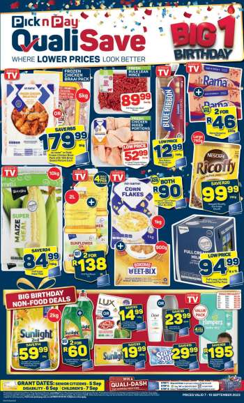 Pick n Pay QualiSave catalogue  - 07/09/2023 - 10/09/2023.