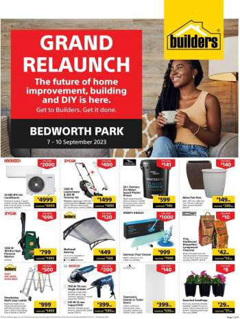 Builders catalogue  - 07/09/2023 - 10/09/2023.