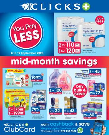Clicks catalogue  - 08/09/2023 - 19/09/2023.