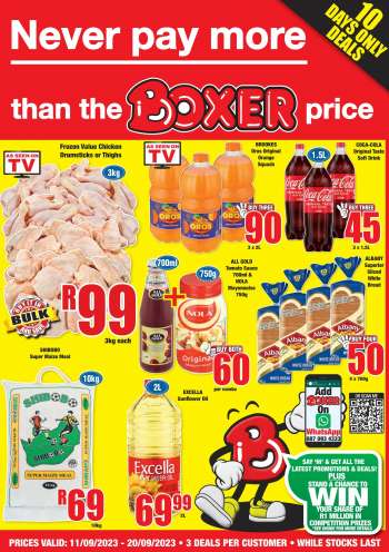 Boxer catalogue  - 11/09/2023 - 20/09/2023.