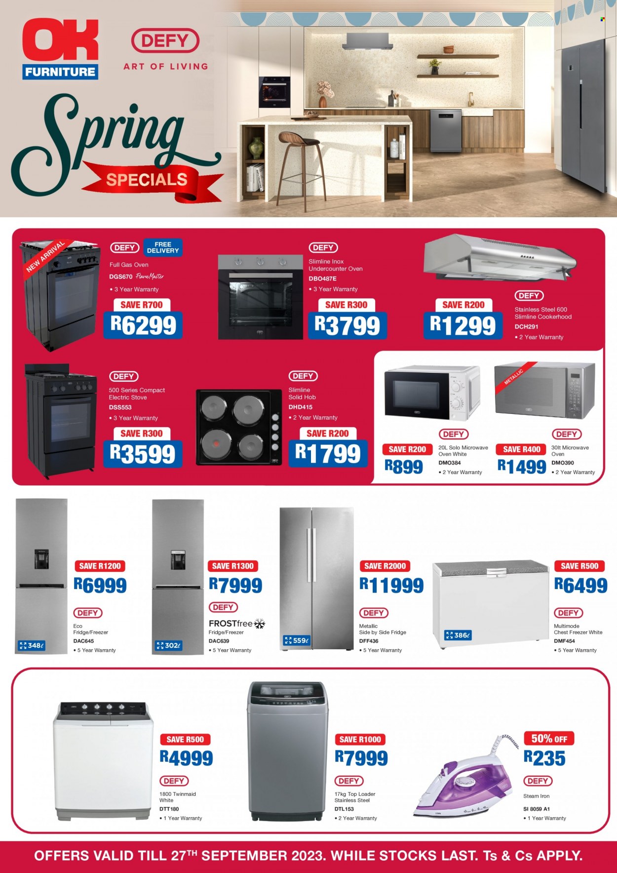 OK Furniture specials - 07/09/2023 - 27/09/2023. Page 1