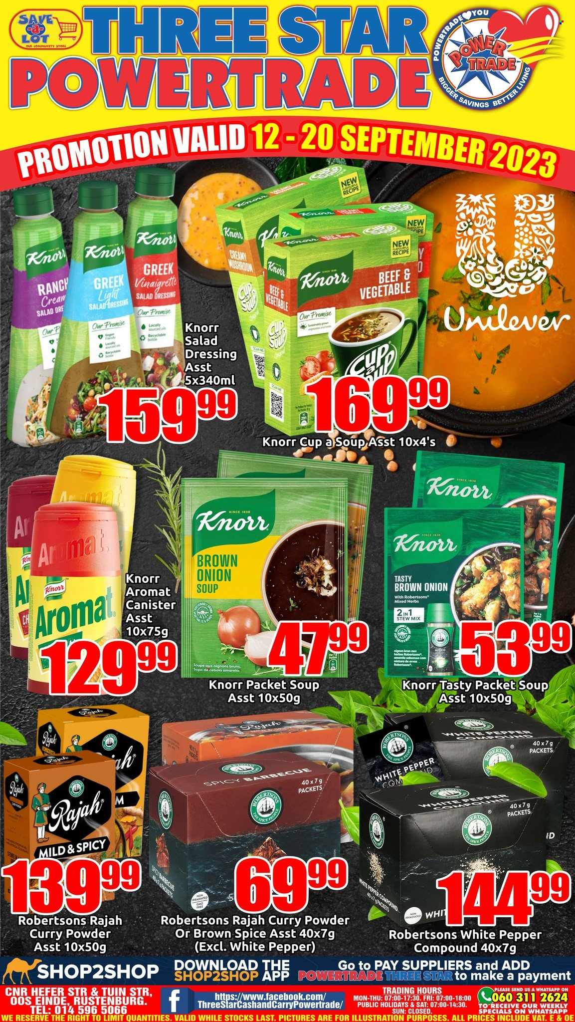 Three Star Cash and Carry specials - 12/09/2023 - 20/09/2023. Page 1