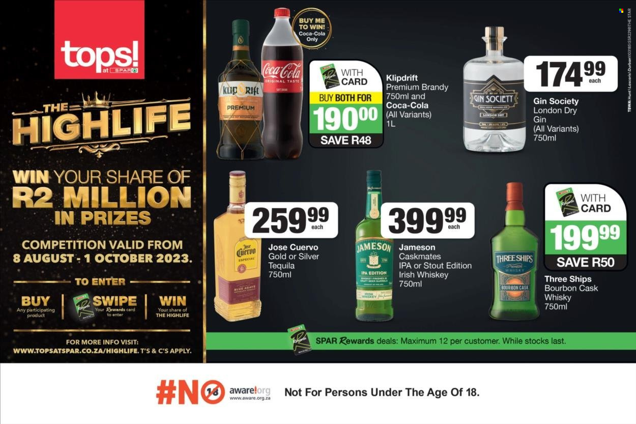 TOPS at SPAR specials - 14/09/2023 - 17/09/2023. Page 1