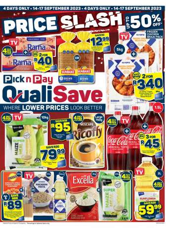 Pick n Pay QualiSave catalogue  - 14/09/2023 - 17/09/2023.