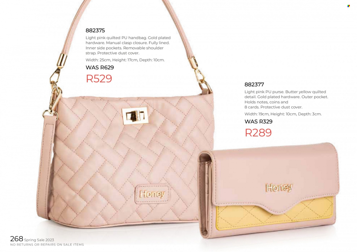 Honey specials. Page 270