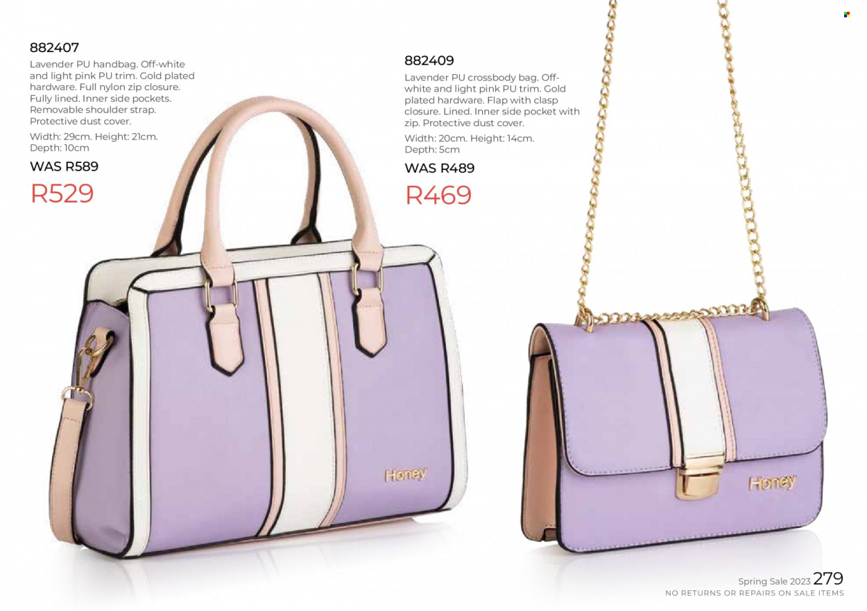 Honey specials. Page 281