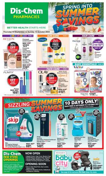 Dis-Chem catalogue  - 14/09/2023 - 15/10/2023.