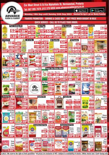 Advance Cash & Carry catalogue  - 18/09/2023 - 24/09/2023.