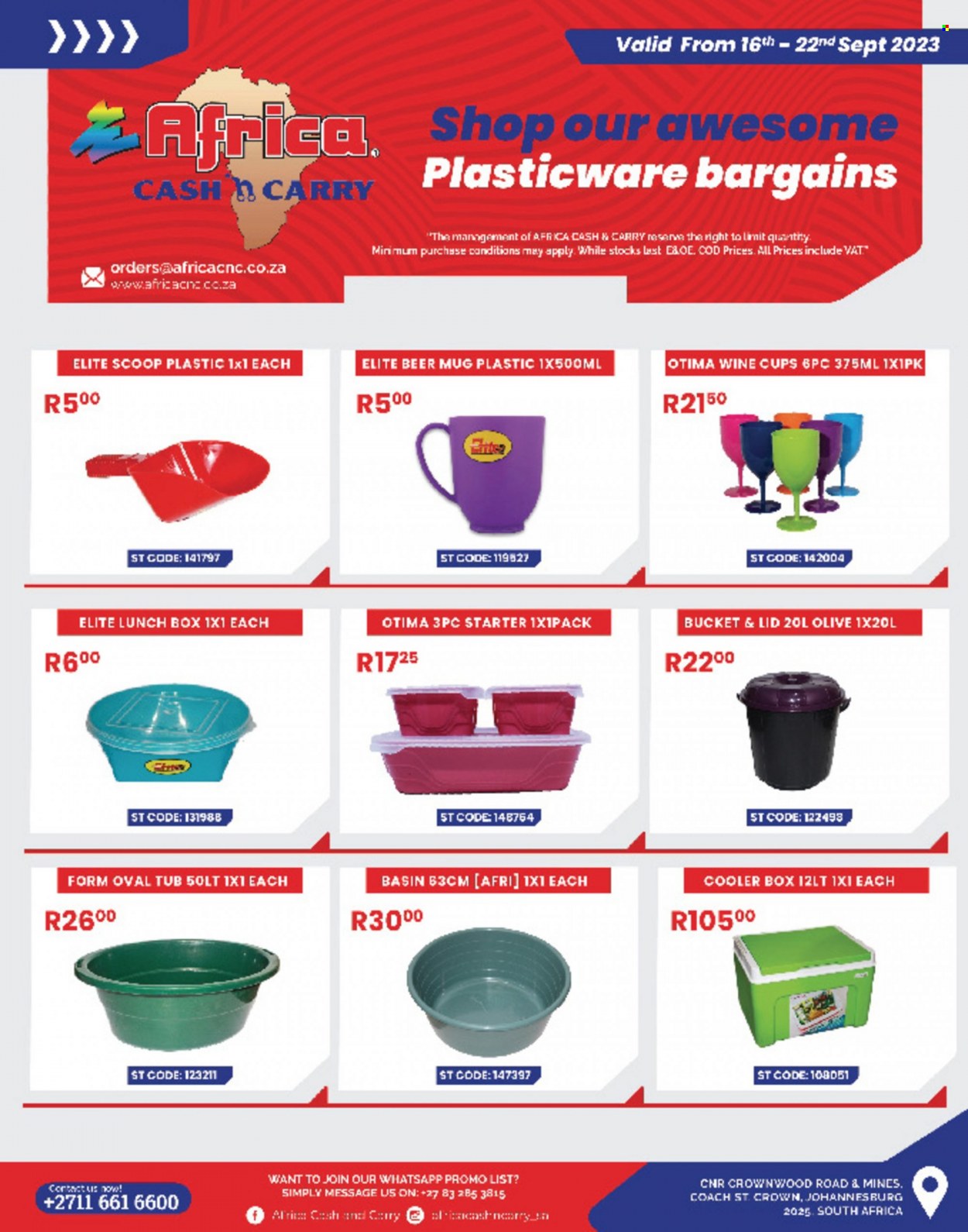 Africa Cash & Carry specials - 16/09/2023 - 22/09/2023. Page 1