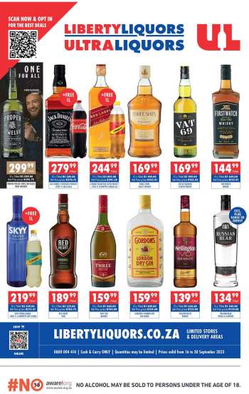 Liberty Liquors catalogue  - 16/09/2023 - 30/09/2023.