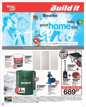 Build It catalogue  - 21/09/2023 - 07/10/2023.