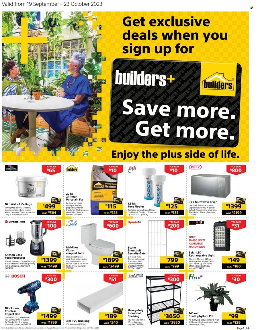 Builders specials - 19/09/2023 - 23/10/2023. Page 1