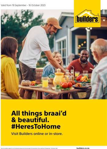 Builders catalogue  - 19/09/2023 - 16/10/2023.
