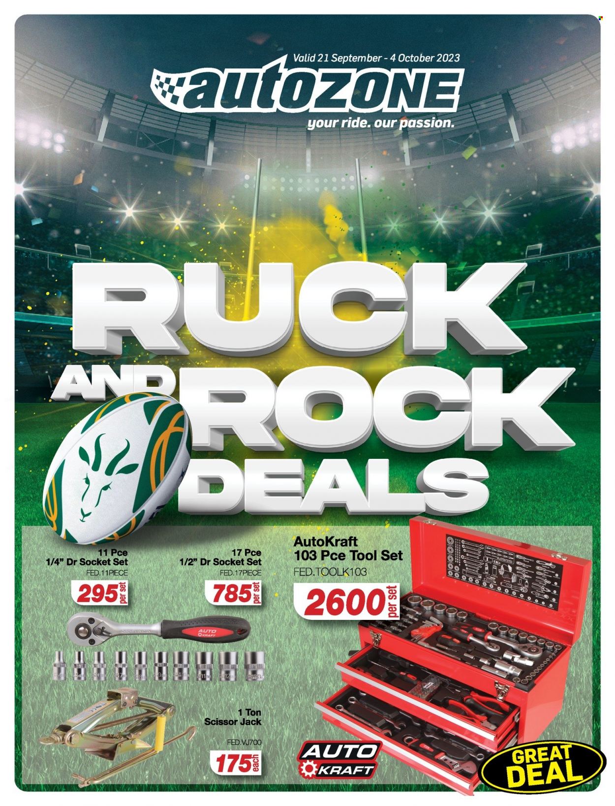 AutoZone specials - 21/09/2023 - 04/10/2023. Page 1