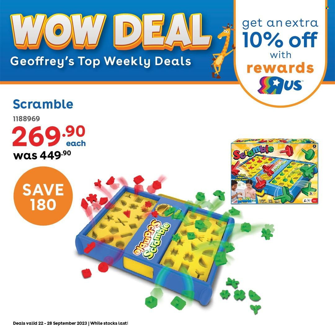 Toys R Us specials - 22/09/2023 - 28/09/2023. Page 1