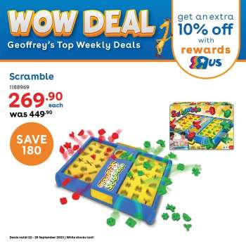 Toys R Us catalogue  - 22/09/2023 - 28/09/2023.