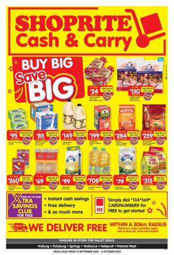 Shoprite catalogue  - 21/09/2023 - 08/10/2023.