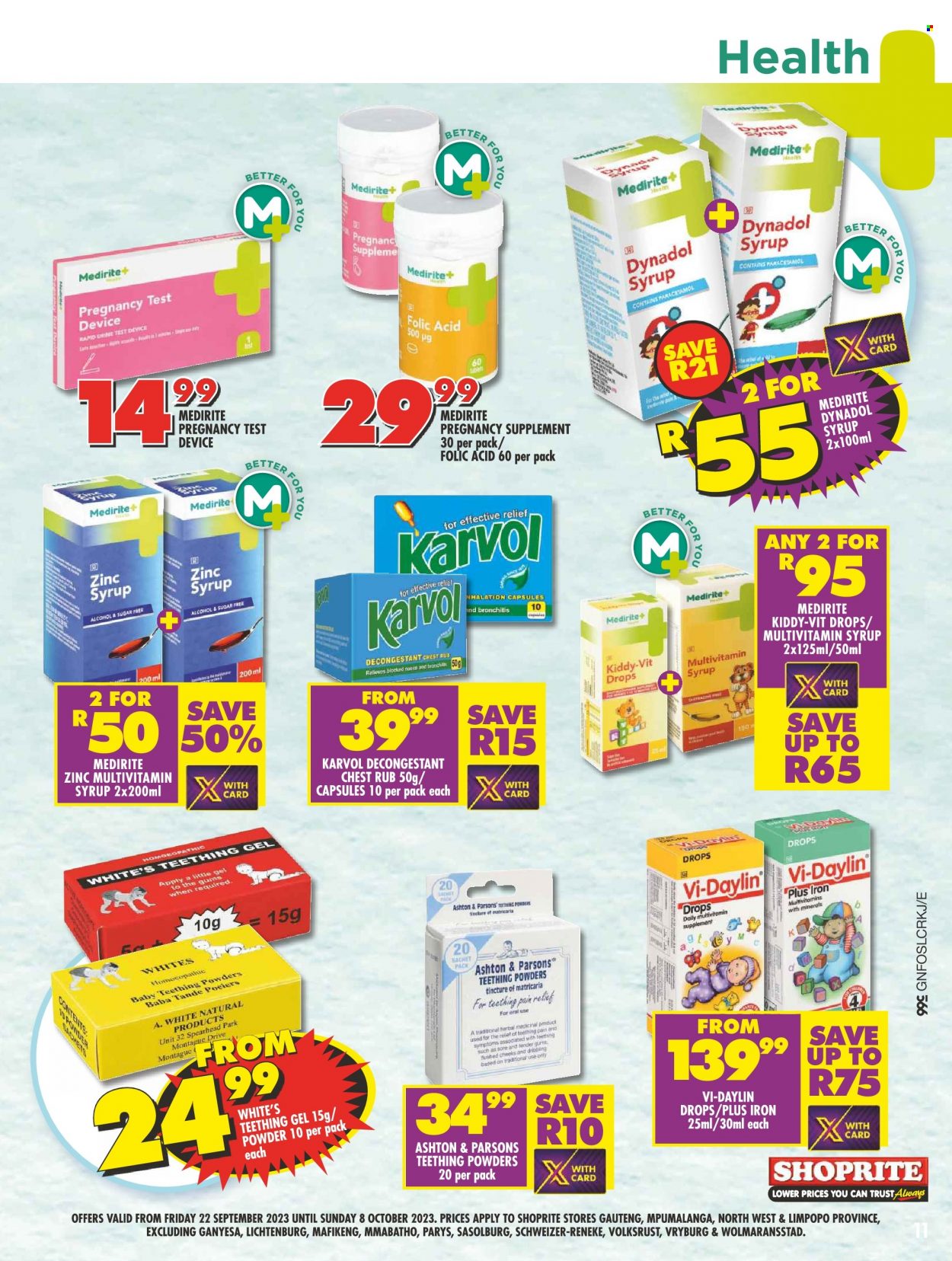 Shoprite specials - 22/09/2023 - 08/10/2023. Page 11