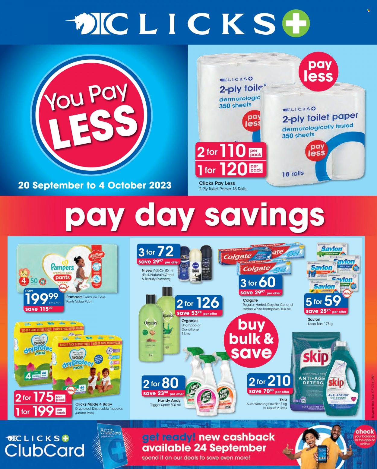 Clicks specials - 20/09/2023 - 04/10/2023. Page 1