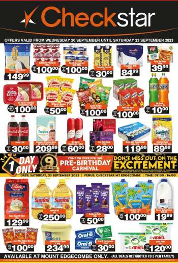 Checkstar catalogue  - 20/09/2023 - 23/09/2023.
