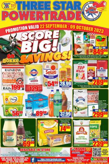 Three Star Cash and Carry catalogue  - 22/09/2023 - 09/10/2023.