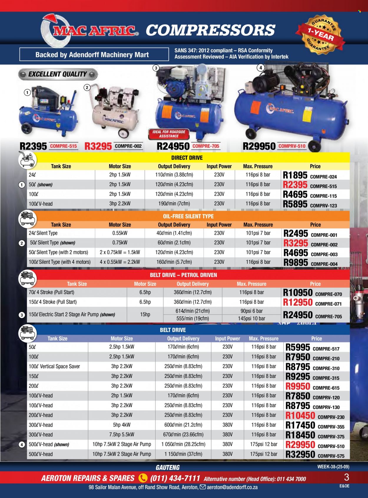 Adendorff Machinery Mart specials. Page 5