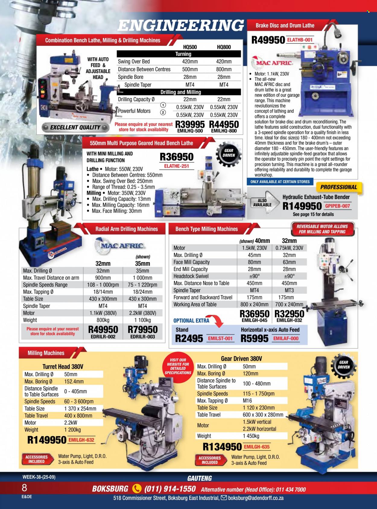 Adendorff Machinery Mart specials. Page 10