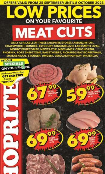 Shoprite catalogue  - 25/09/2023 - 08/10/2023.
