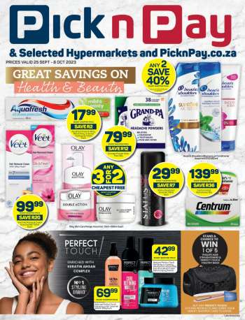 Pick n Pay catalogue  - 25/09/2023 - 08/10/2023.