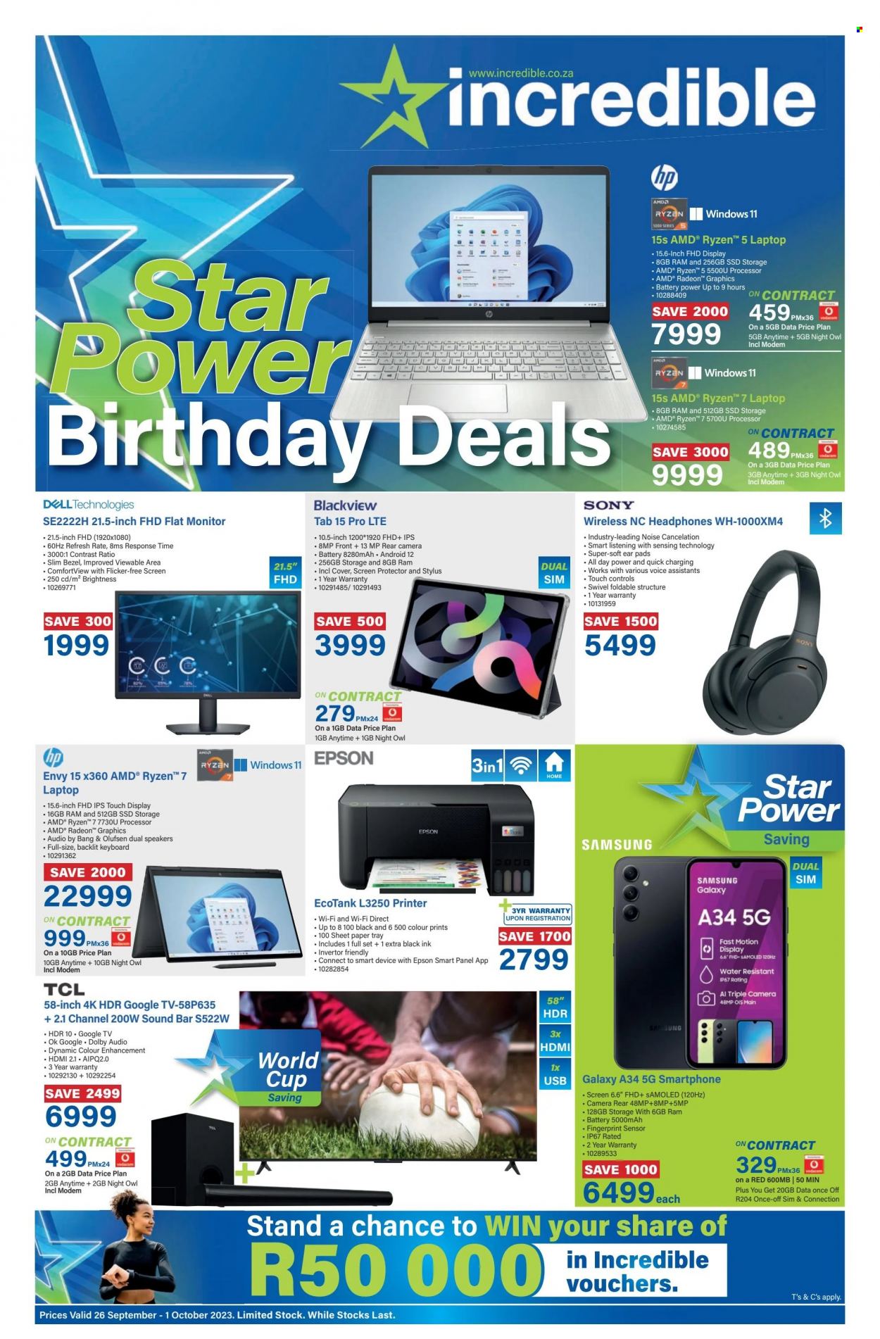 Incredible Connection specials - 26/09/2023 - 01/10/2023. Page 1