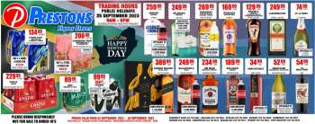 Prestons Liquor Stores catalogue  - 22/09/2023 - 28/09/2023.