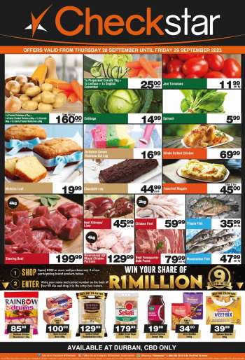 Checkstar catalogue  - 28/09/2023 - 29/09/2023.