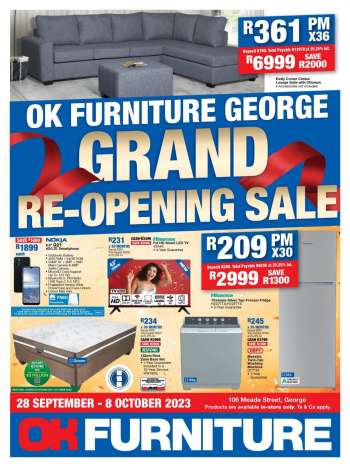 OK Furniture catalogue  - 28/09/2023 - 08/10/2023.