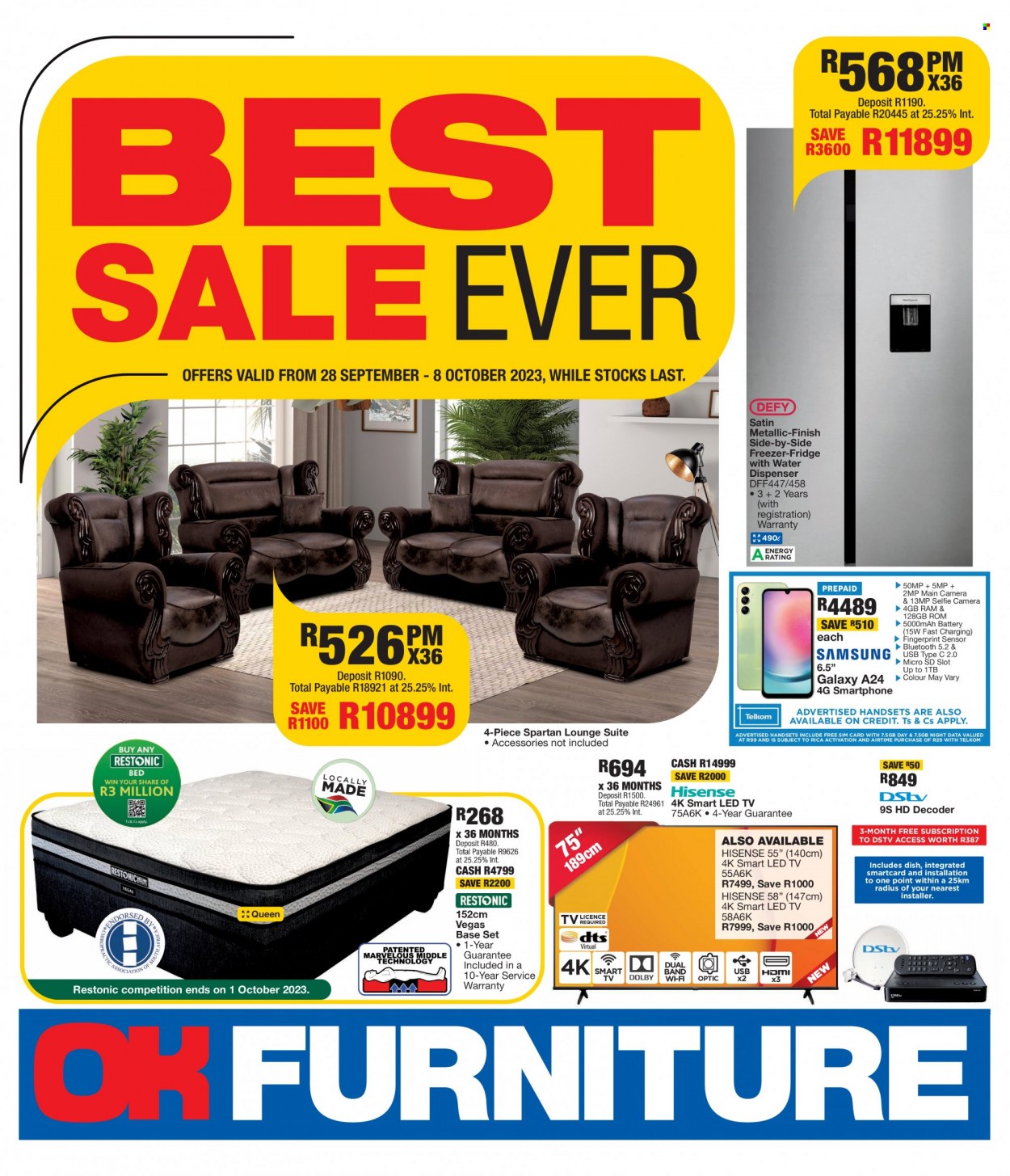 OK Furniture specials - 28/09/2023 - 08/10/2023. Page 1