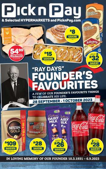 Pick n Pay catalogue  - 28/09/2023 - 01/10/2023.