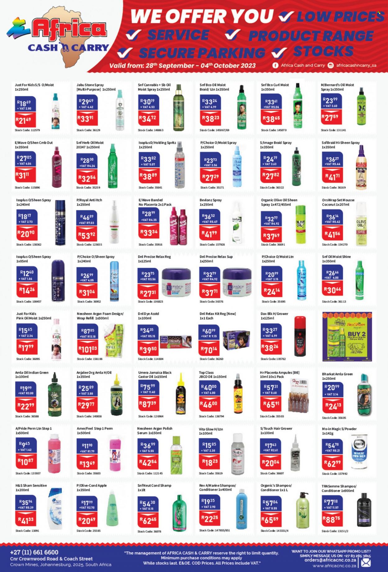 Africa Cash & Carry specials - 28/09/2023 - 04/10/2023. Page 1