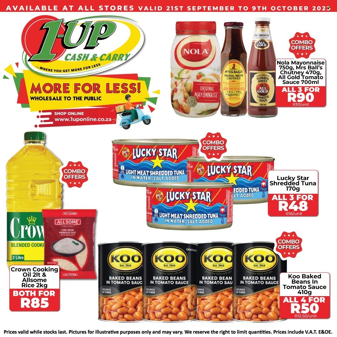 1UP Cash & Carry specials - 21/09/2023 - 09/10/2023. Page 1