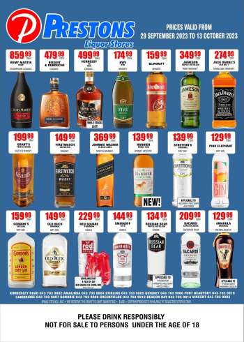 Prestons Liquor Stores catalogue  - 29/09/2023 - 13/10/2023.