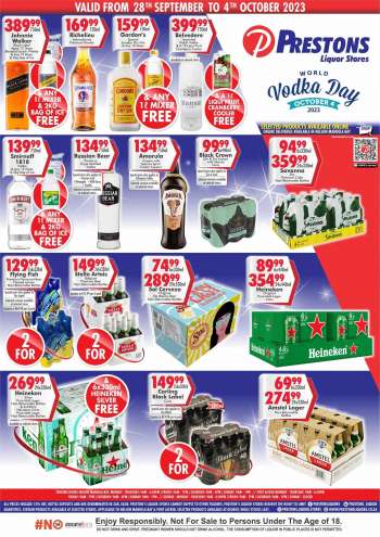 Prestons Liquor Stores catalogue  - 28/09/2023 - 04/10/2023.